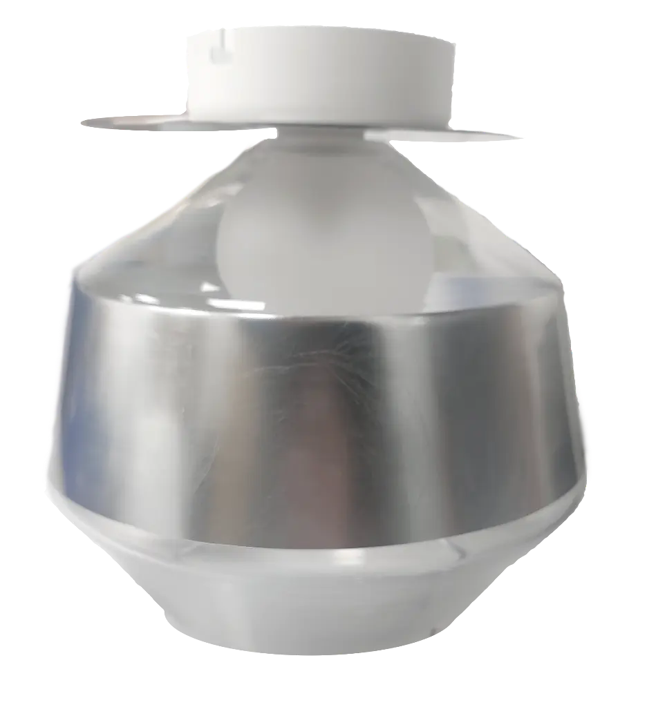 Plafonnier Kasar feuille argent Main Off.webp