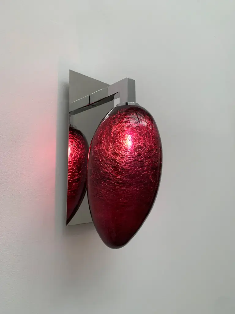 Vallons Obscurs Mirror 1 Wall Light - Ruby Red