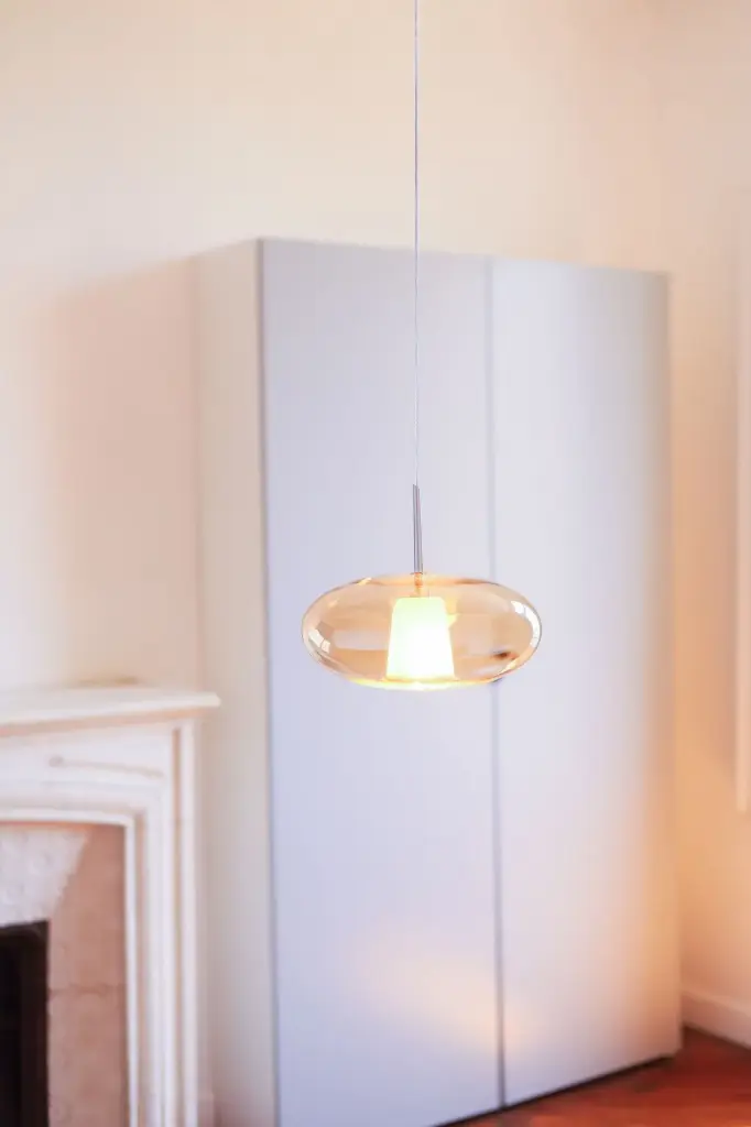 Kahina 1 Pendant Light - Fantasia Amber