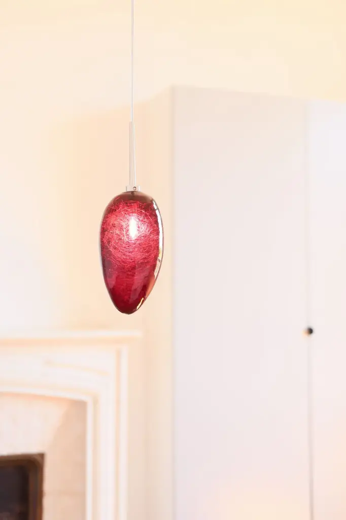 Vallons Obscurs 1 Pendant Light - Ruby Red