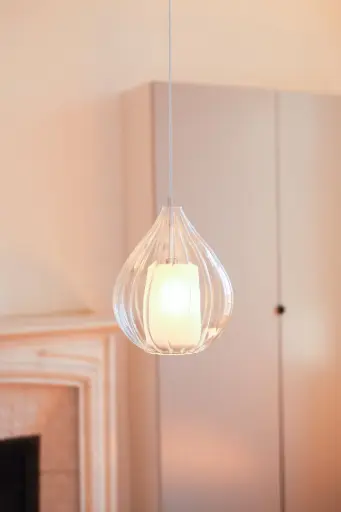 Circé 1 Pendant Light - Transparent Waves