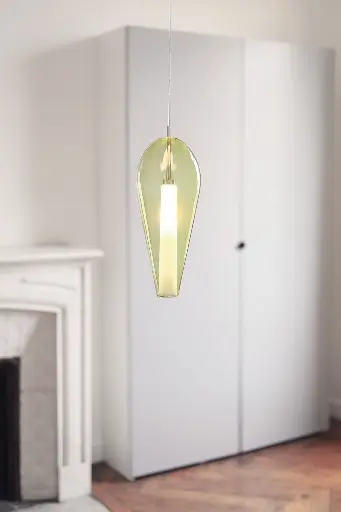 Kahina 1 Pendant Light - Alegria Olive Green