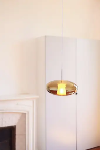 Kahina 1 Pendant Light - Fantasia Smoky Gold