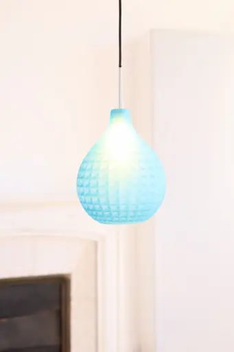 Circé Diamond 1 Pendant Light - Aquamarine Blue